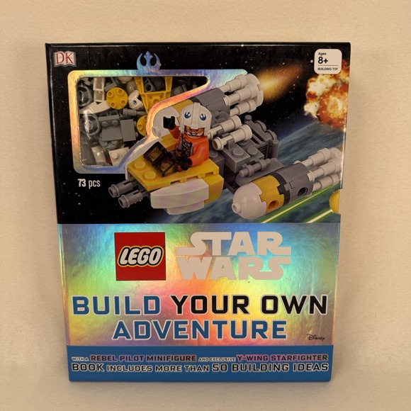Other - LEGO STAR WARS BOOK Build Your Own Adventure Rebel Pilot Y-Wing Starfighter New